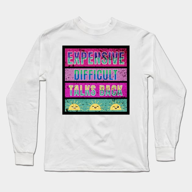 EXPENSIVE DIFFICULT TALKS BACK Long Sleeve T-Shirt by Joyce Mayer